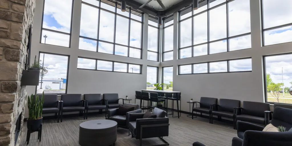 Westhill office waiting area