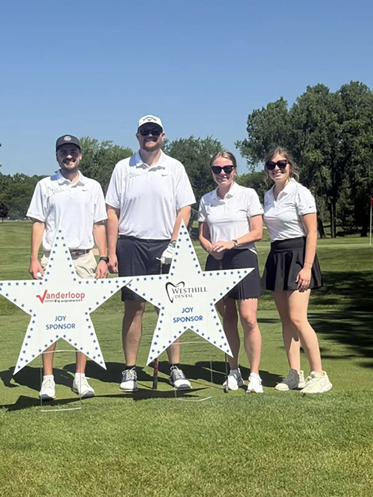 Westhill Dental at the Make-A-Wish golf tournament.